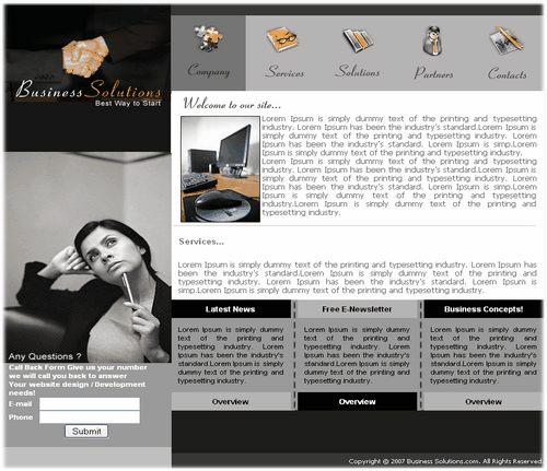 frontpage templates free